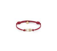 Philipp Plein Ladies Bracelet Textile Stainless IP Gold Safety Pin PJKGA09BU