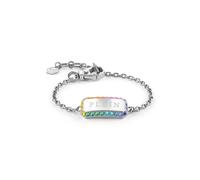 Philipp Plein Ladies Chain Bracelet Stainless Steel Silver Plein Tag PJQEA03BU