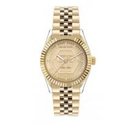 Philipp Plein Ladies Street Couture Date Superlative Gold Watch - Mineral / Stainless Steel