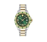 Philipp Plein Lady Empire & 39Mm Two Tone Ipyg Crystal, Green Dial Watch Print