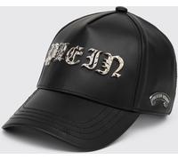 PHILIPP PLEIN Leather Baseball Cap with Logo - Size: OS - male