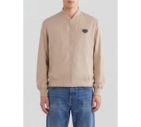 PHILIPP PLEIN Lightweight Nylon Bomber Jacket with Iconic Collar and Logo - Size: L - male
