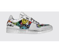 PHILIPP PLEIN Limited Edition Graphic Print Patent Leather Trainers - Size: 35 - male