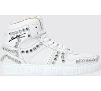 PHILIPP PLEIN Limited Edition High-Top Leather Sneakers with Crystals - Size: 36 - male