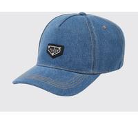 PHILIPP PLEIN Logo-Appliqué Cotton Denim Baseball Cap with Rigid Visor - Size: OS - male