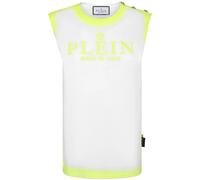 Philipp Plein logo-embroidered cotton tank top - White XS-S-M-L-XL