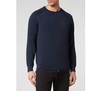 PHILIPP PLEIN Long-Sleeved Cotton Crewneck Jumper with Ribbed Cuffs - Size: XS - male