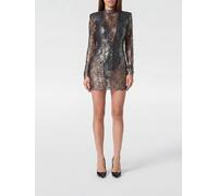 PHILIPP PLEIN Long-Sleeved Lace Sheath Mini Dress for Evening - Size: M - female