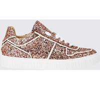PHILIPP PLEIN Low Top Glitter Technical Fabric Sneakers with Embroidery - Size: 39 - female