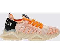 PHILIPP PLEIN Low-Top Sneakers in Crochet Knit with Elasticated Ankle and Logo - Size: 36 - male