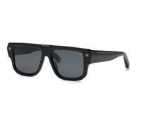 Philipp Plein Man SPP179 PLEIN HEXAGON CAMOU 700 Sunglasses Acetate Black Smoke Squared Normal