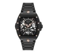 Philipp Plein The Skeleton 44mm 5atm Automatic/analogical Watch Silver Man