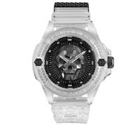 Philipp Plein , The $kull Synthetic Men's Watch ,White male, Sizes: ONE SIZE