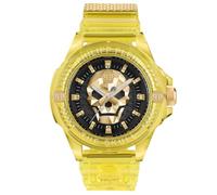 Philipp Plein Men Analogue Quarz Watch with Silicone Strap PWWAA0123