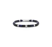 Philipp Plein Men Bracelet Stainless-Steel Silver PLEIN BEADS 20,5 cm Magnetic