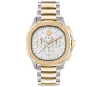 Philipp Plein Men Chronograph Quarz Watch with Stainless Steel Strap PWSAA0423