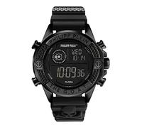 Philipp Plein Men Digital Quartz Watch with Silicone Strap PWFAA0521