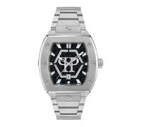 Philipp Plein Men’s Hexagon Phantom 44 mm Black Guilloché - Stainless Steel / Mineral