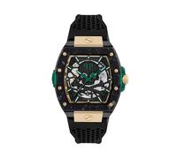 Philipp Plein Gents The Skeleton 2.0 Black Watch PWJFA0325 - Stainless Steel / Mineral / Silicone