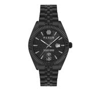Philipp Plein Men’s Date Superlative 41 mm Black Guilloché - Stainless Steel / Mineral