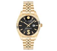 Philipp Plein Men's Watch Analogue Quartz Date Superlative Stainless Steel, Gold/Black- Pwmfa1025