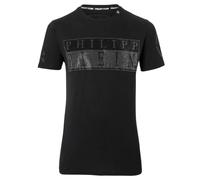 Philipp Plein Men's Bold Monotone Diamant√© Logo Black T-Shirt | Size: Small Philipp Plein Black S