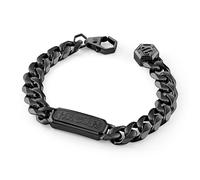 Philipp Plein Men's Bracelet Stainless Steel Gothic Tag, Standard, Stainless Steel, No Gemstone