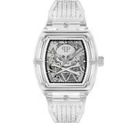 Philipp Plein Men's Analogue Quartz Watch with Plastic Strap PWPTA0524