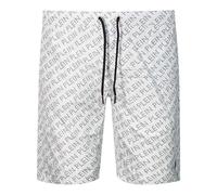 Philipp Plein Mens Repeat Logo Swim ShortsXL White SY552