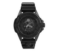 Philipp Plein Men's Watch Analog Quartz $KULL Black PWAAA0721 Silicone