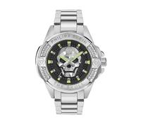 Philipp Plein Men's Watch Analogue Quartz The $Kull Stainless Steel, Silver/Black - Pwaaa2725