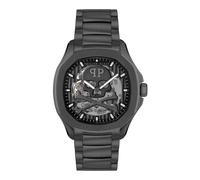 Philipp Plein , Skeleton Spectre Automatic Men's Watch ,Black male, Sizes: ONE SIZE