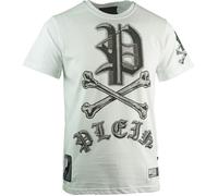 Philipp Plein Mint Cross Bones Design White T-Shirt - L