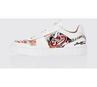 PHILIPP PLEIN Notorious Leather Sneakers with Graphic Print - Size: 39 - male