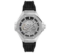 Philipp Plein Plein $KELETON Royal Men's Analogue Automatic Silicone Watch, black, Einheitsgröße, Modern