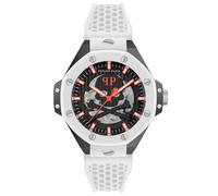Philipp Plein White Mens Analogue Watch Plein $keleton Royal PWPFA0724