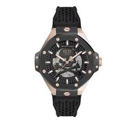 Philipp Plein Plein $KELETON Royal Men's Watch Analogue Automatic Silicone, Rose Gold/Black - Pwpfa0224
