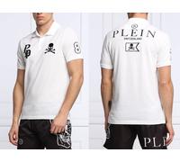 Philipp Plein Polo Shirt Multi Skull Logo Hemd T-shirt New XS