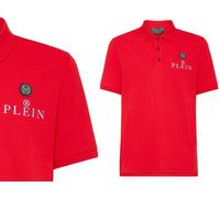 Philipp Plein Polo Shirt SS Patch Logo Top S