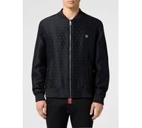 PHILIPP PLEIN PP Jacquard Monogram Bomber Jacket - Size: 54 - male
