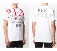 Philipp Plein PP Mens Cult Gold Cut Shirt Round Neck P.L.N. T-Shirt 2XL