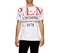 Philipp Plein PP Men's Cult Gold Cut Shirt Round Neck P.L.N. T-Shirt New M