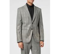 PHILIPP PLEIN Prince of Wales Wool Blazer with Applied Crystals - Size: 50 - male