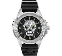 Philipp Plein PWAAA0121 The Skull 44mm Quartz Unisex Black, Silver Silver 5 ATM