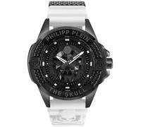 Philipp Plein , Skull Watch Black Silicone Band ,Black male, Sizes: ONE SIZE