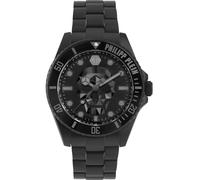 Philipp Plein Men's Watch Analogue Quartz The $Kull Diver, Black/Black - Pwoaa0922, Bracelet