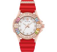Philipp Plein Women's Analogue Quartz Watch with Silicone Strap PWOFA0325