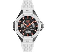 Philipp Plein White Mens Analogue Watch Plein $keleton Royal PWPFA0724