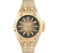 Philipp Plein PWPMA0324 Extreme Gent 43mm 5ATM Quartz Unisex Golden Gold Link...