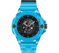 Philipp Plein Blue Mens Analogue Watch The $kull Scuba Duba Edition PWWAA0724